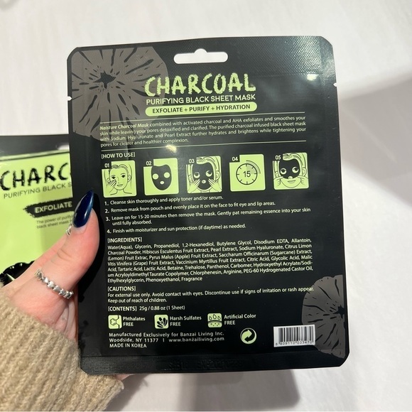 Naisture Charcoal Face Mask Bundle - Picture 3 of 5